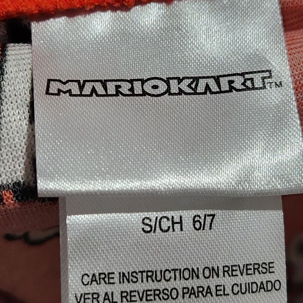 Mario Kart Pajama For Boys Size Small 6/7 Red Hooded Full Zip - Picture 11 of 15
